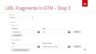 URL-Fragmente in GTM – Step 3
76
 