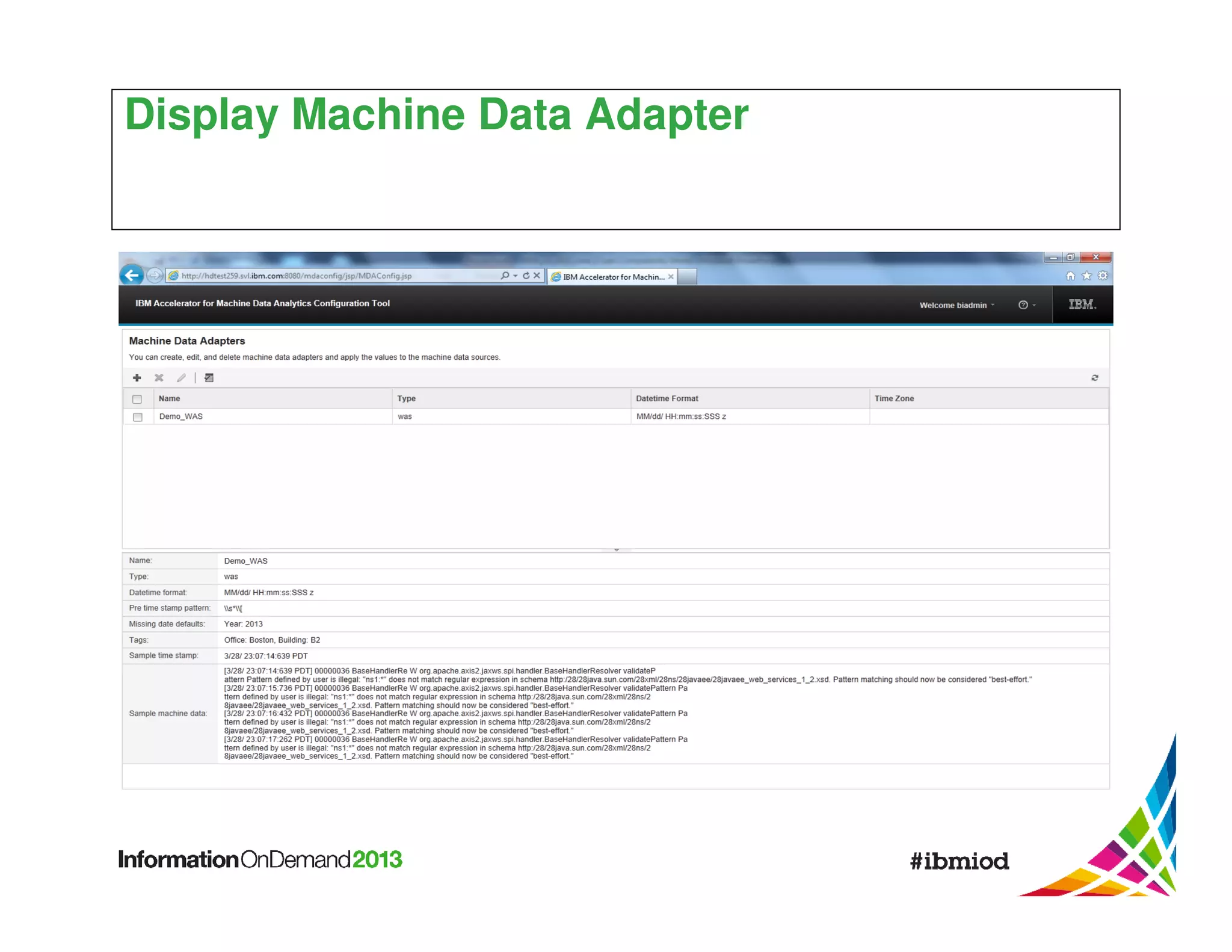 Display Machine Data Adapter

 