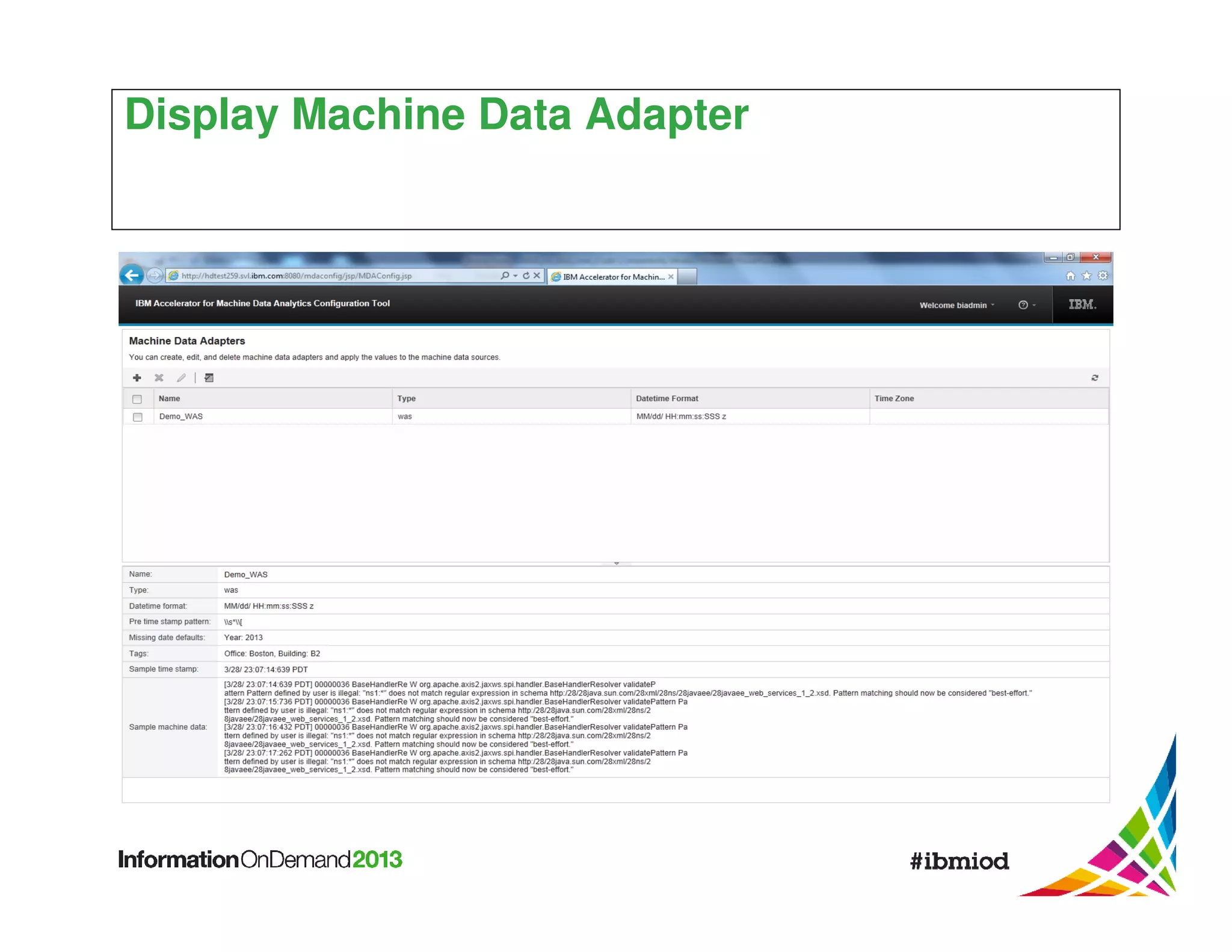Display Machine Data Adapter

 