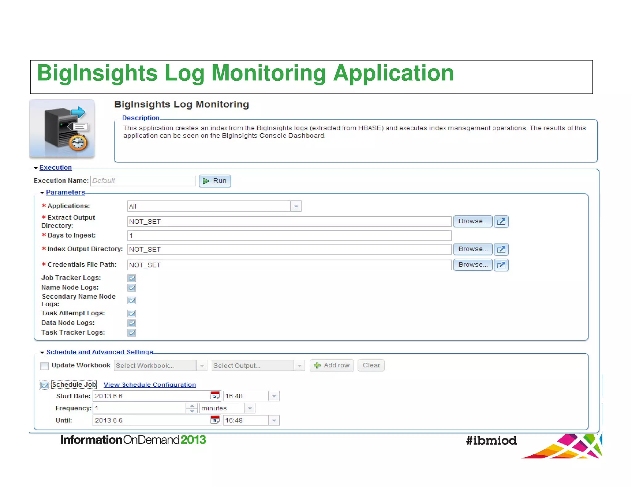 BigInsights Log Monitoring Application

 