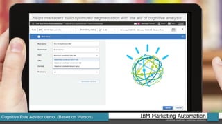 IBM Marketing AutomationCognitive Rule Advisor demo (Based on Watson)
 