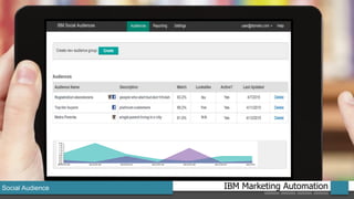 IBM Marketing AutomationSocial Audience
 