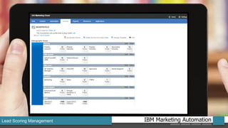 IBM Marketing AutomationLead Scoring Management
 