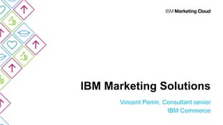 IBM Marketing Solutions
Vincent Perrin, Consultant senior
IBM Commerce
 
