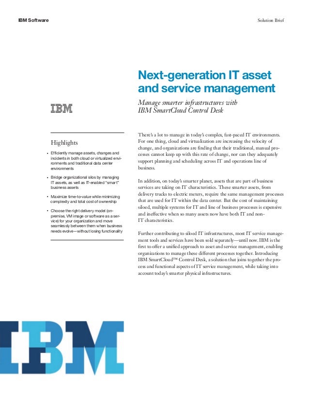 Ibm next generation it service management