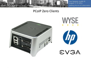 PCoIP Zero Clients
 