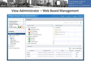 View Administrator – Web Based Management
 