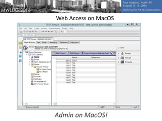 Web Access on MacOS
Admin on MacOS!
 