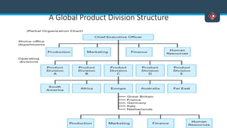 A Global Product Division Structure
 