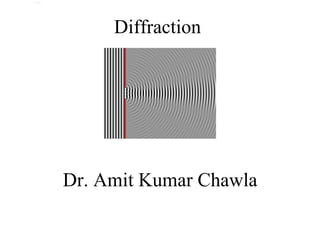 Diffraction of red laser beam on the hole




                                                     
                                                             Diffraction 




                                                        Dr. Amit Kumar Chawla 
 