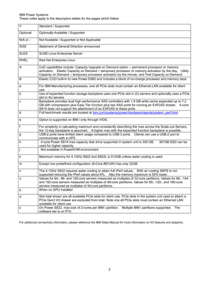 Ibm power systems facts and features power 8 | PDF