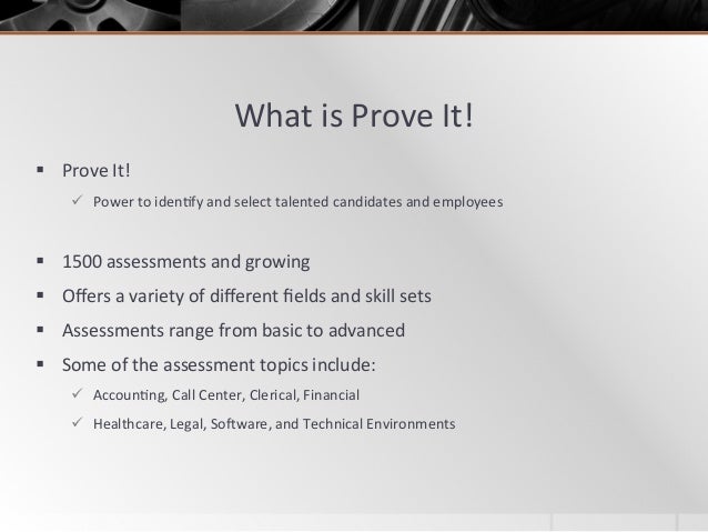 Prove It