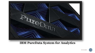 IBM PureData System for Analytics 
10/12/2014 1 
 