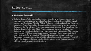 IBM QRadar BB & Rules | PPTX