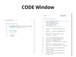 CODE Window
 