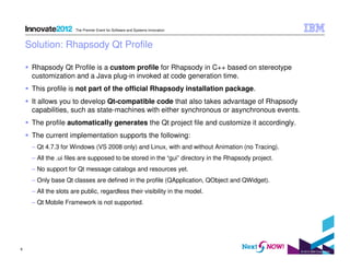IBM Rational Rhapsody and Qt Integration | PDF