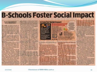 2/21/2020 Orientationn of IBMR MBAs 2018-20 34
 