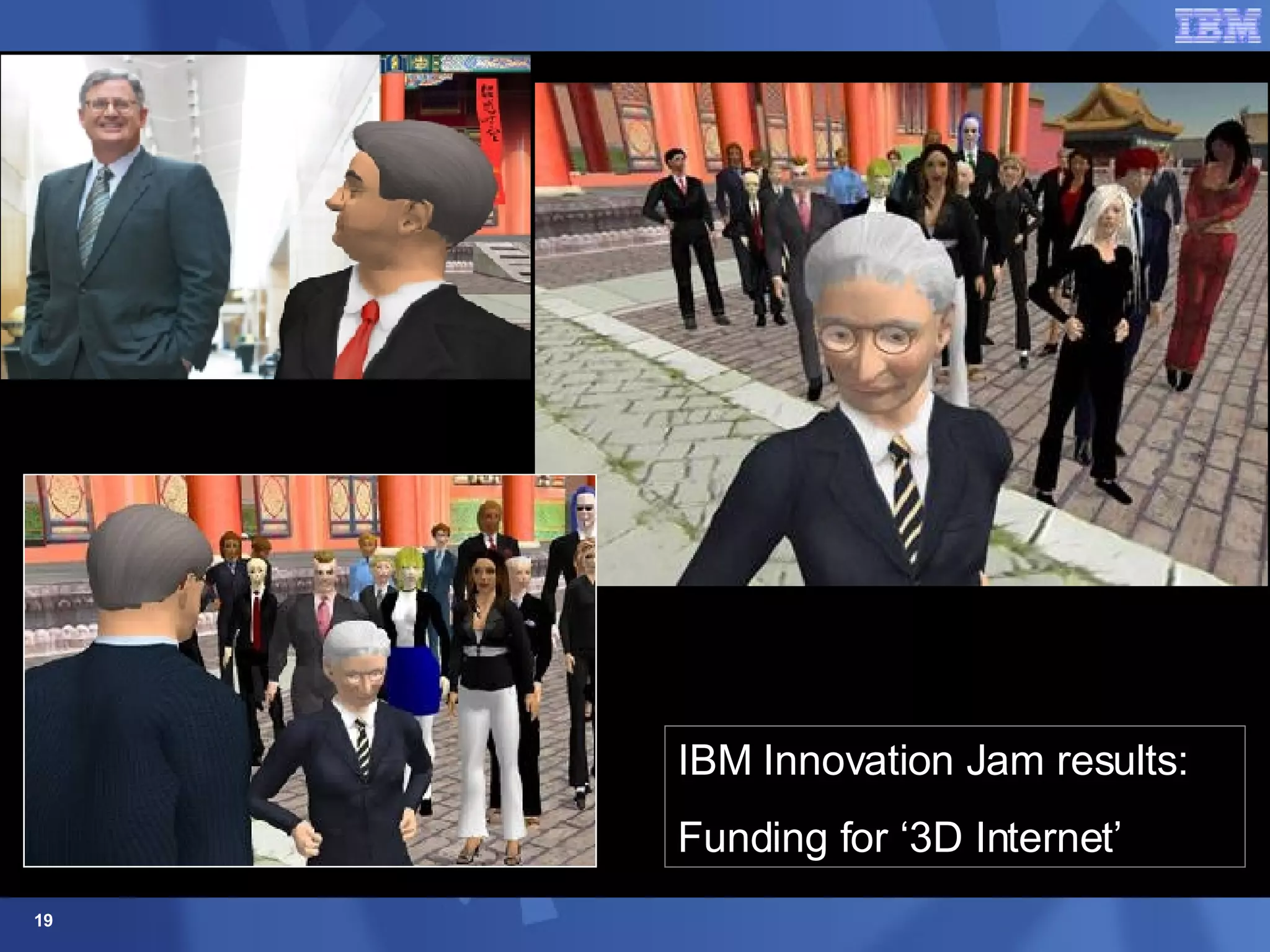 IBM Innovation Jam results: Funding for ‘3D Internet’ 