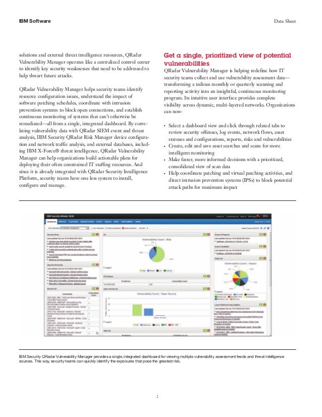 IBM Security QRadar Vulnerability Manager