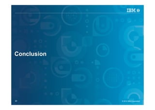 IBM Security Systems




Conclusion




20                     © 2012 IBM Corporation
                         © 2012 IBM Corporation
 
