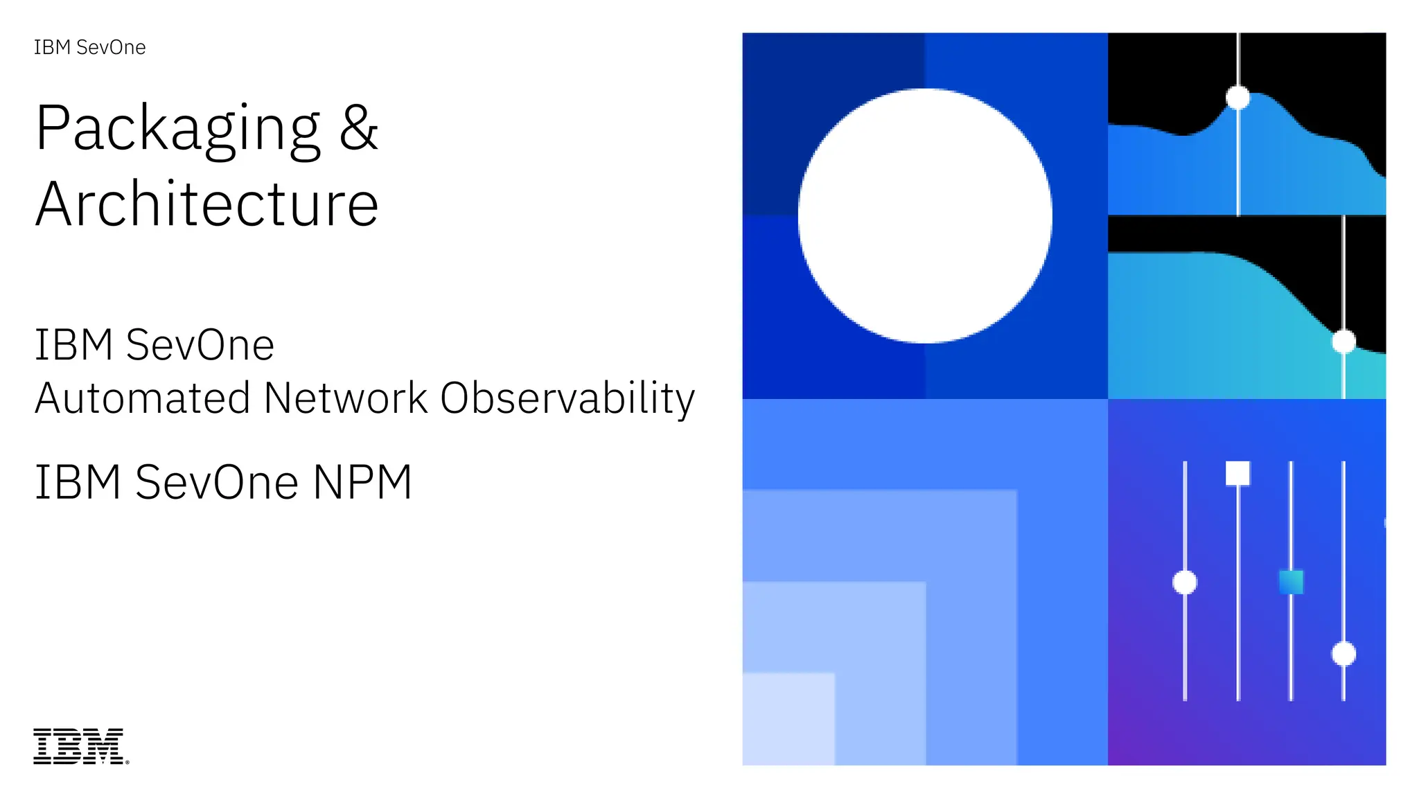 IBM SevOne
Packaging &
Architecture
IBM SevOne
Automated Network Observability
IBM SevOne NPM
 