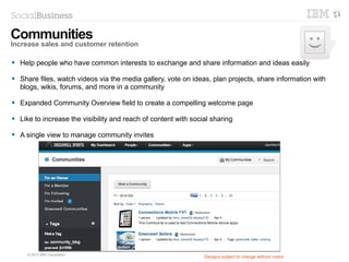 IBM SmartCloud Connections – People-centric
Q2 2014 Updates
 