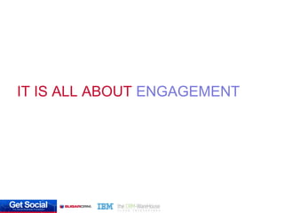 Social Business Strategy Enablement

1.   Expert Locator
2.   Expert Relationship Management
3.   Social Business @ IBM
4....