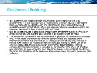 "Keine Angst vor Compliance" - aber E-Mail Management und ECM braucht man doch