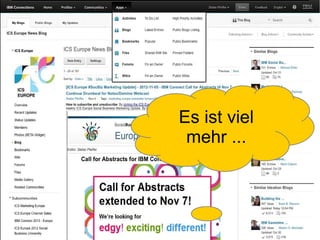 Es ist viel
                               mehr ...



     19.1.2011   AVP Arbeitskreis November42
                                          2011
42                                               © 2012 IBM Corporation
 