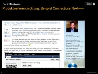 Produktweiterentwicklung: Beispiel Connections Next+++




48                                                            © 2012 IBM Corporation
 