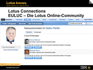 Lotus Connections EULUC – Die Lotus Online-Community 