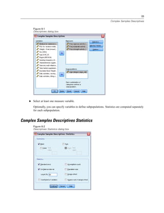 Ibm spss complex_samples | PDF