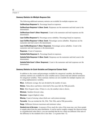 Ibm spss custom_tables | PDF
