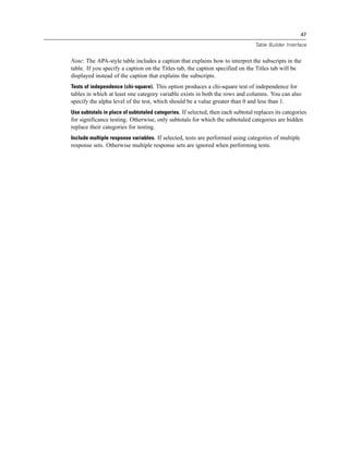 Notes Apa Format Subscript Ibm spss custom_tables | PDF