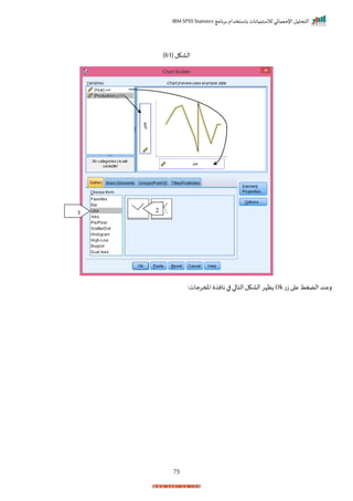 ‫برنامج‬ ‫باستخدام‬ ‫لالستبيانات‬ ‫اإلحصائي‬ ‫التحليل‬
IBM SPSS Statistics
75
( ‫الاكل‬
61
)
‫ت‬‫ز‬‫ا‬ ‫ع‬ ‫الضغط‬ ‫رعند‬
Ok
:‫املمرجات‬ ‫نان‬ ‫ا‬ ‫ا‬ ‫التا‬ ‫الاكل‬‫ظإر‬
1 2
 