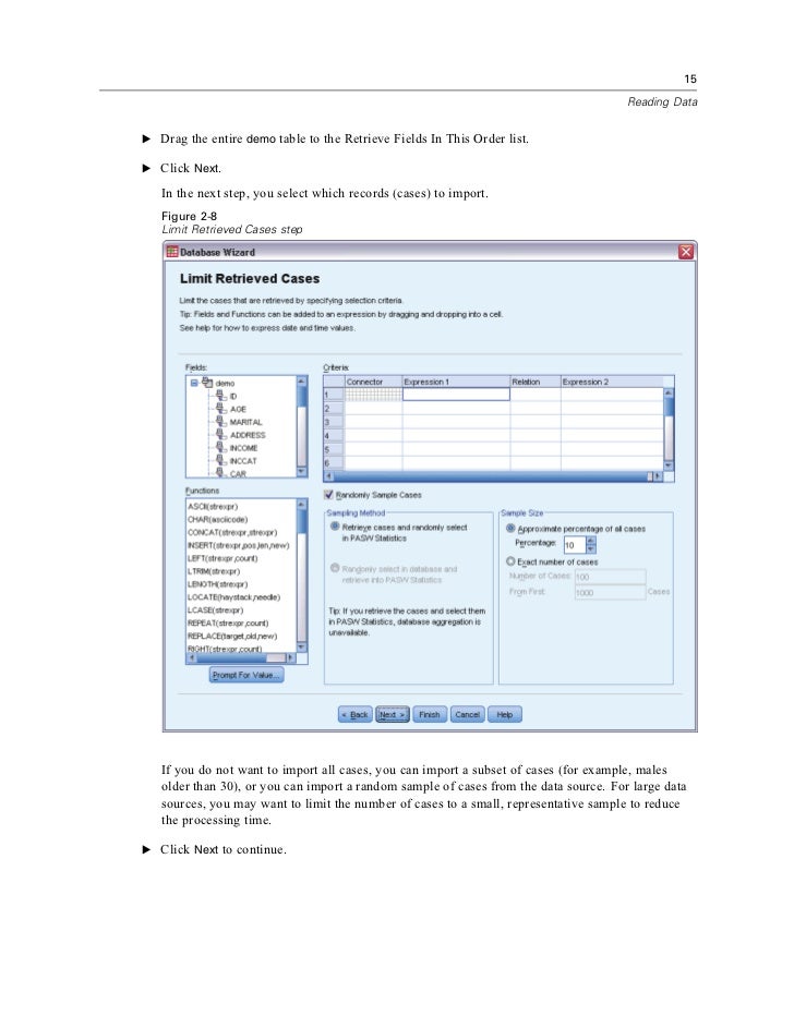 ibm spss statistics 19 brief guide When creating a new variable, a unique (usually short) variable name must the spss program (eg ibm spss statistics 19) 4 click to start. ibm spss statistics 19 brief guide When creating a new variable, a unique (usually short) variable name must the spss program (eg ibm spss statistics 19) 4 click to start.