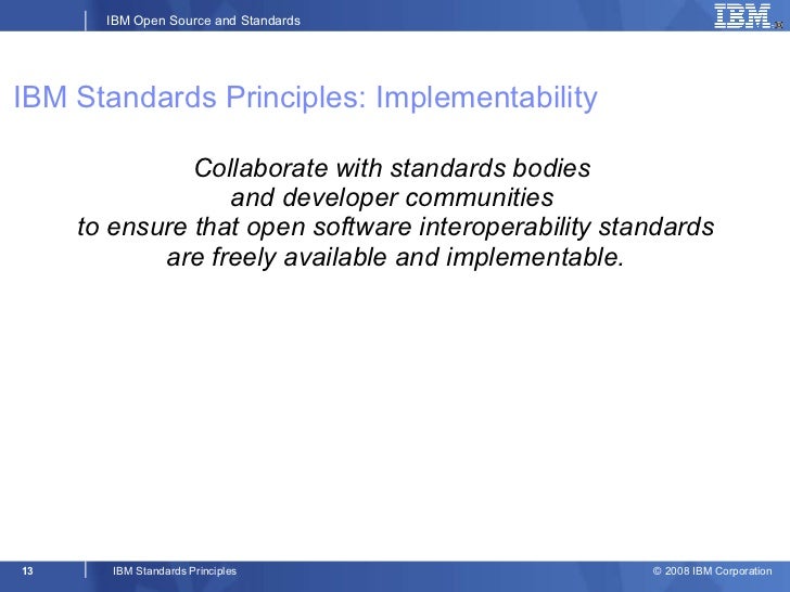 IBM Standards Principles