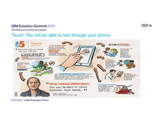 Touch: You will be able to feel through your phone

 