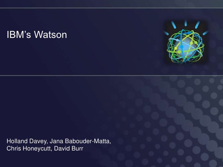 Ibm's watson