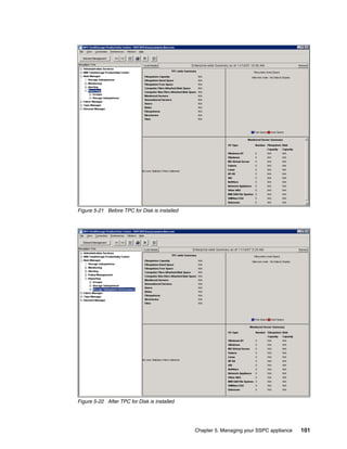 Figure 5-21 Before TPC for Disk is installed




Figure 5-22 After TPC for Disk is installed




                                               Chapter 5. Managing your SSPC appliance   101
 