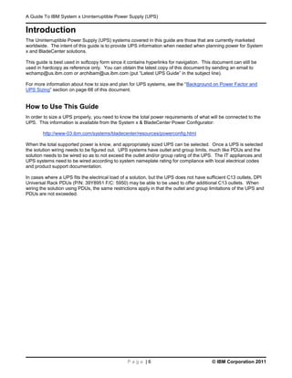 Ups Guide Example Ibm system x_ups_guide_v1.6.0 | PDF