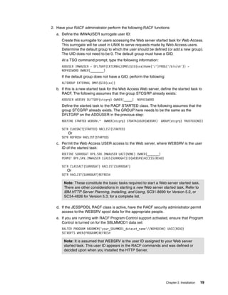 Setropts Ibm tivoli web access for information management sg246823 | PDF
