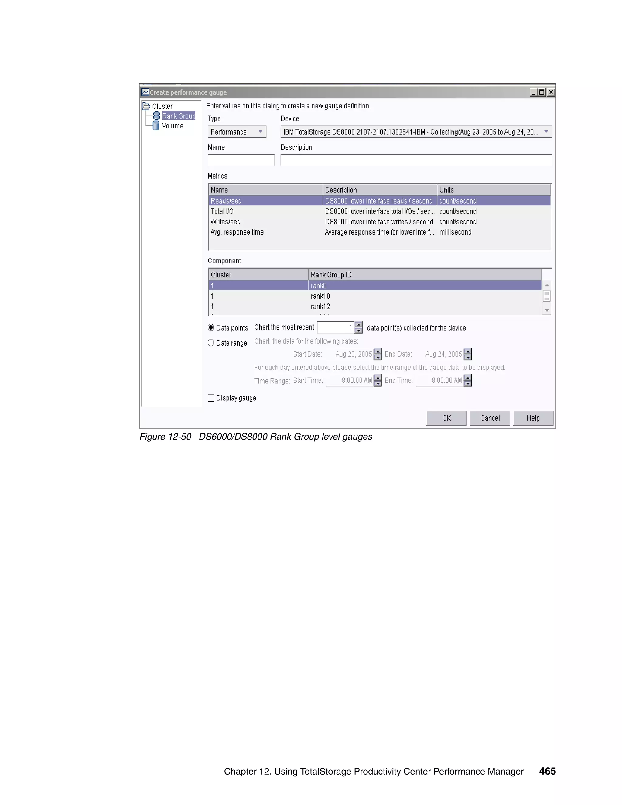 Figure 12-50 DS6000/DS8000 Rank Group level gauges




                  Chapter 12. Using TotalStorage Productivity Center Performance Manager   465
 