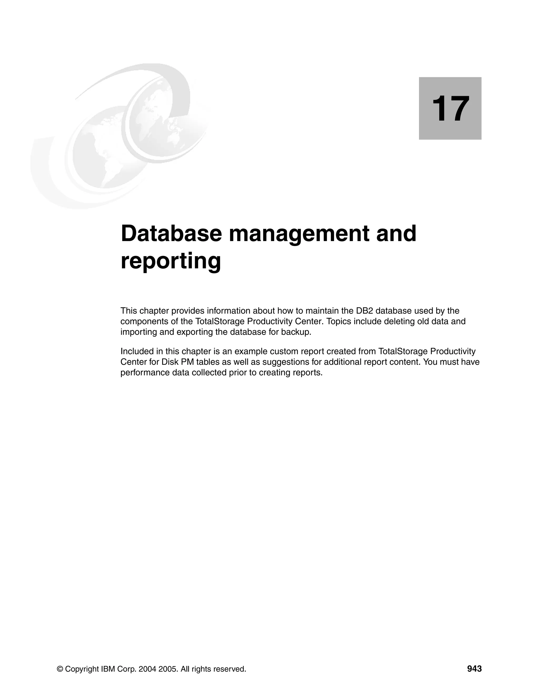 Ibm total storage productivity center v2.3 getting started sg246490