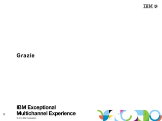 Grazie




15
     © 2012 IBM Corporation
 