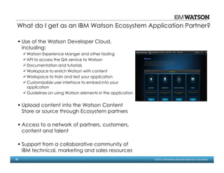 Ibm Watson Developer Ibm watson | PDF