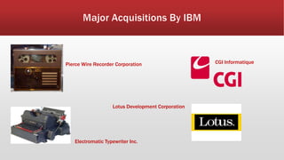 Pierce Wire Recorder Corporation CGI Informatique
Electromatic Typewriter Inc.
Lotus Development Corporation
 