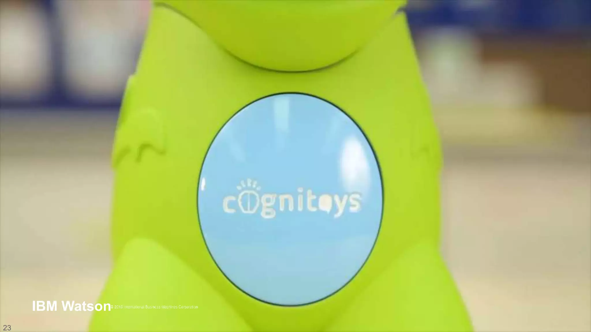 © International Business Machines 2015
IBM Watson
IBM Watson
23
 