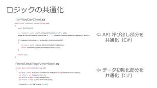 ? API ӳ֤
ͨC#
åιͨ
IbmWayDayClient.cs
FriendDetailPageViewModel.cs
? ǩ`ڻ֤
ͨC#
 