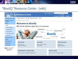 “ BlueIQ ”  Resource Center  (wiki) 